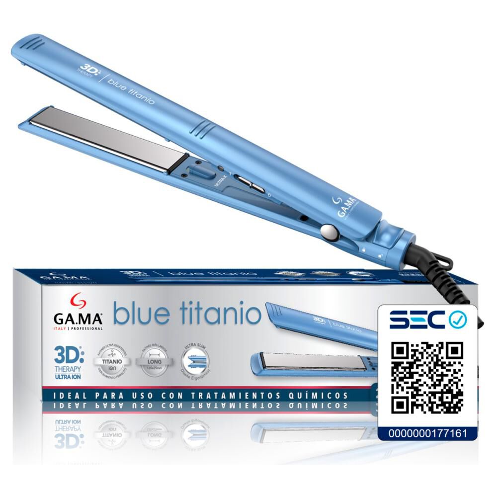 Alisador Gama Elegance 3d Blue Titanio