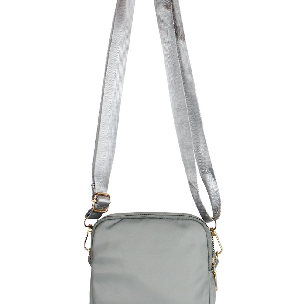 Cartera Bandolera Isa Gris Anabella Sachi image number 3.0
