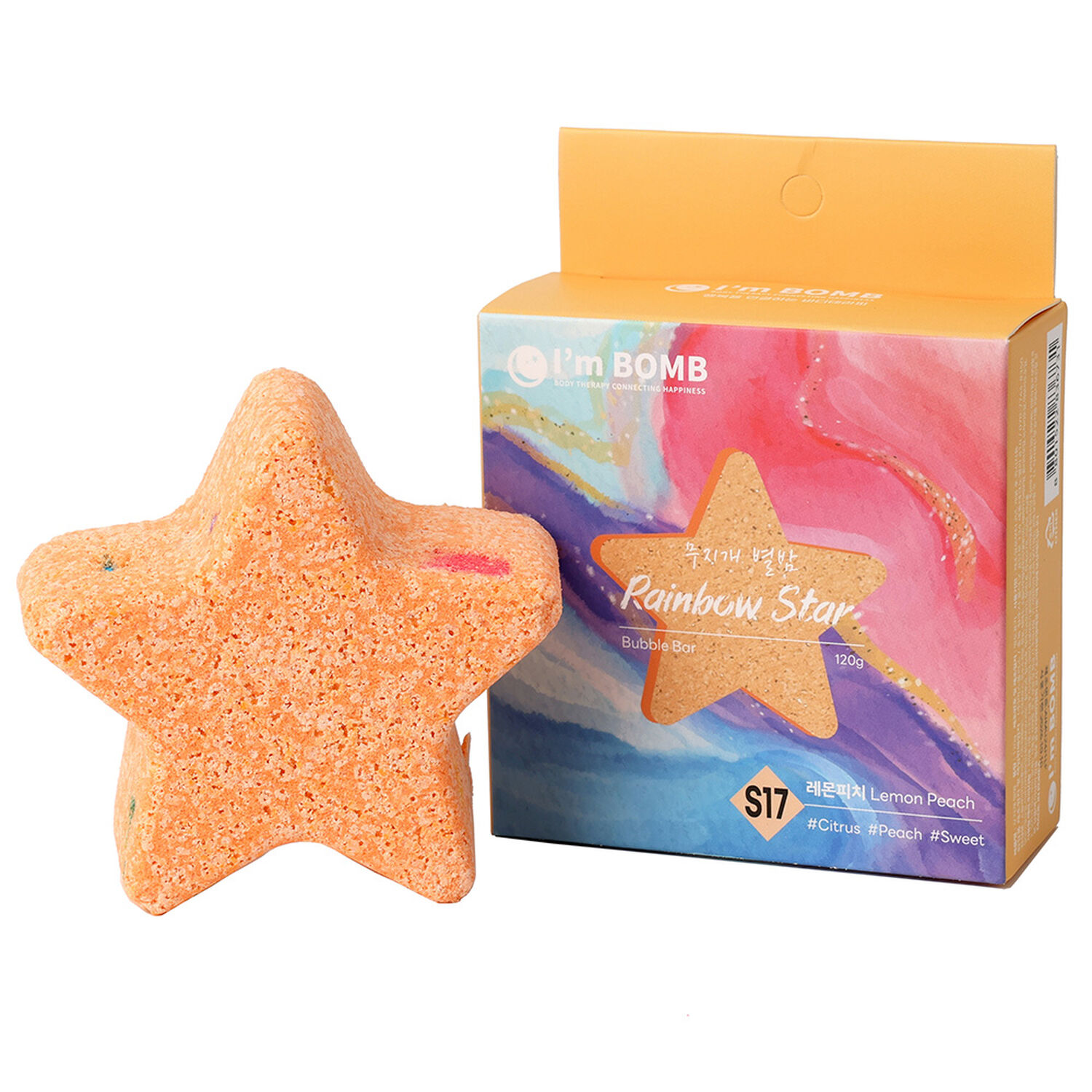 Bomba De Tina Rainbow Lemon Peach 120g Im Bomb image number 1.0