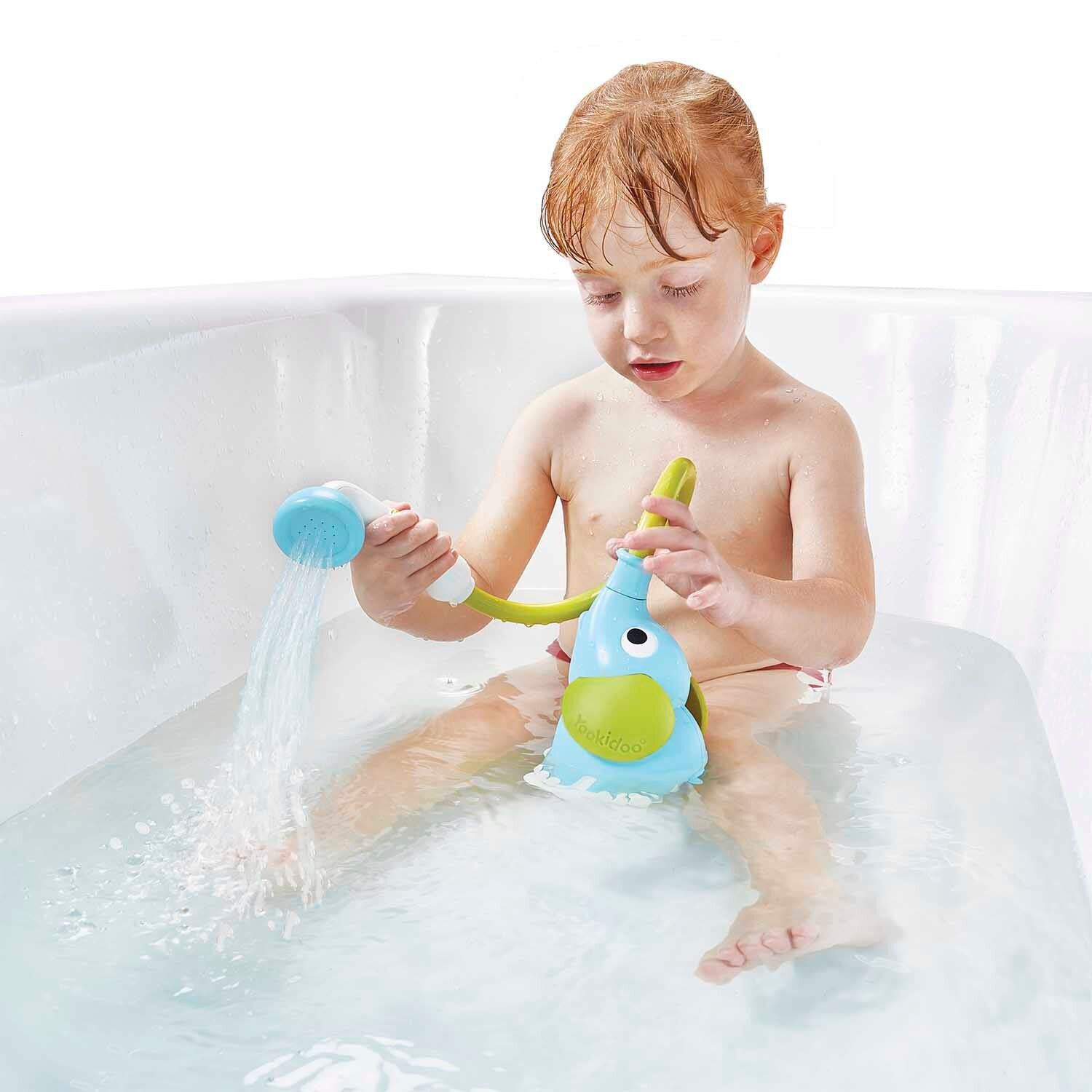 Juego De Ba&ntilde;o Elefante Ducha Interactivo Azul Infantil Beb&eacute; Ni&ntilde;o Ni&ntilde;a Tina Yookidoo image number 5.0