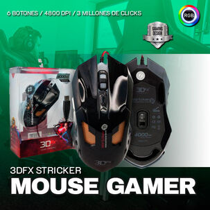 Mouse Gamer Alámbrico 3dfx 4000dpi 6 Botones Mlab