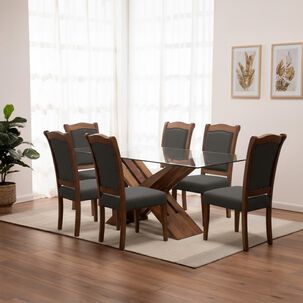 Juego De Comedor Living Factory Berlin / 6 Sillas