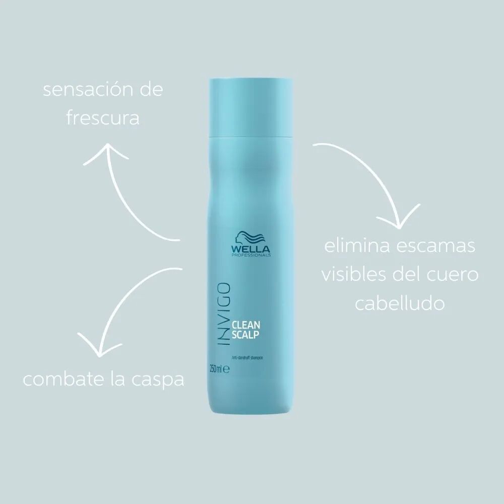 Shampoo Invigo Clean Scalp Wella 250ml Anticaspa image number 1.0