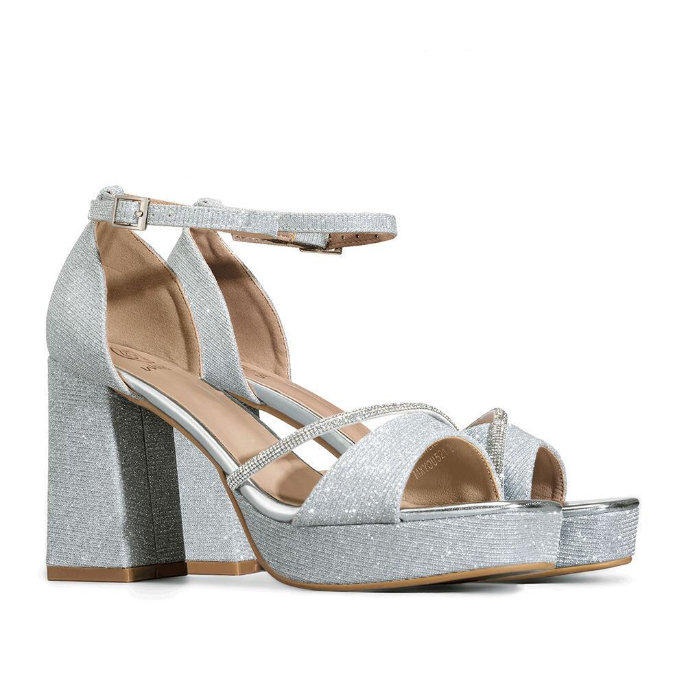 Sandalia Taco Alto Moda Mujer Weide You521 image number 4.0