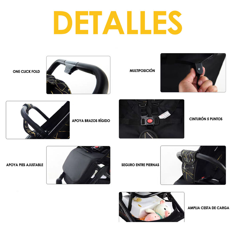 Coche De Paseo Ultra Compacto View - Babymine image number 7.0