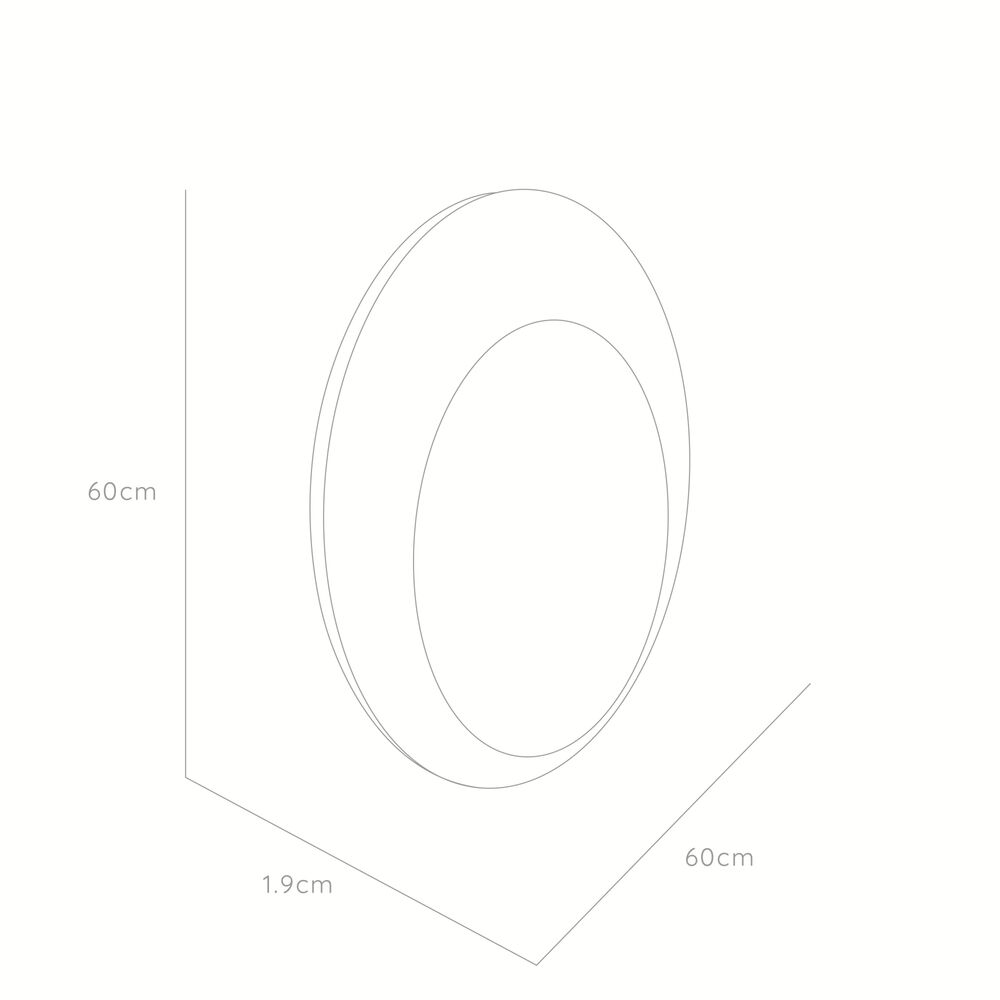 Espejo Ovalado Fm-049 60x60x1,9 image number 6.0