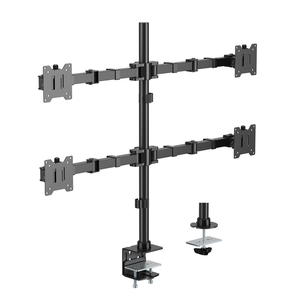 Soporte De Alta Carga Para 4 Monitores 17"~35" 60kg 360 Brasforma - Sbrm741 image number 0.0