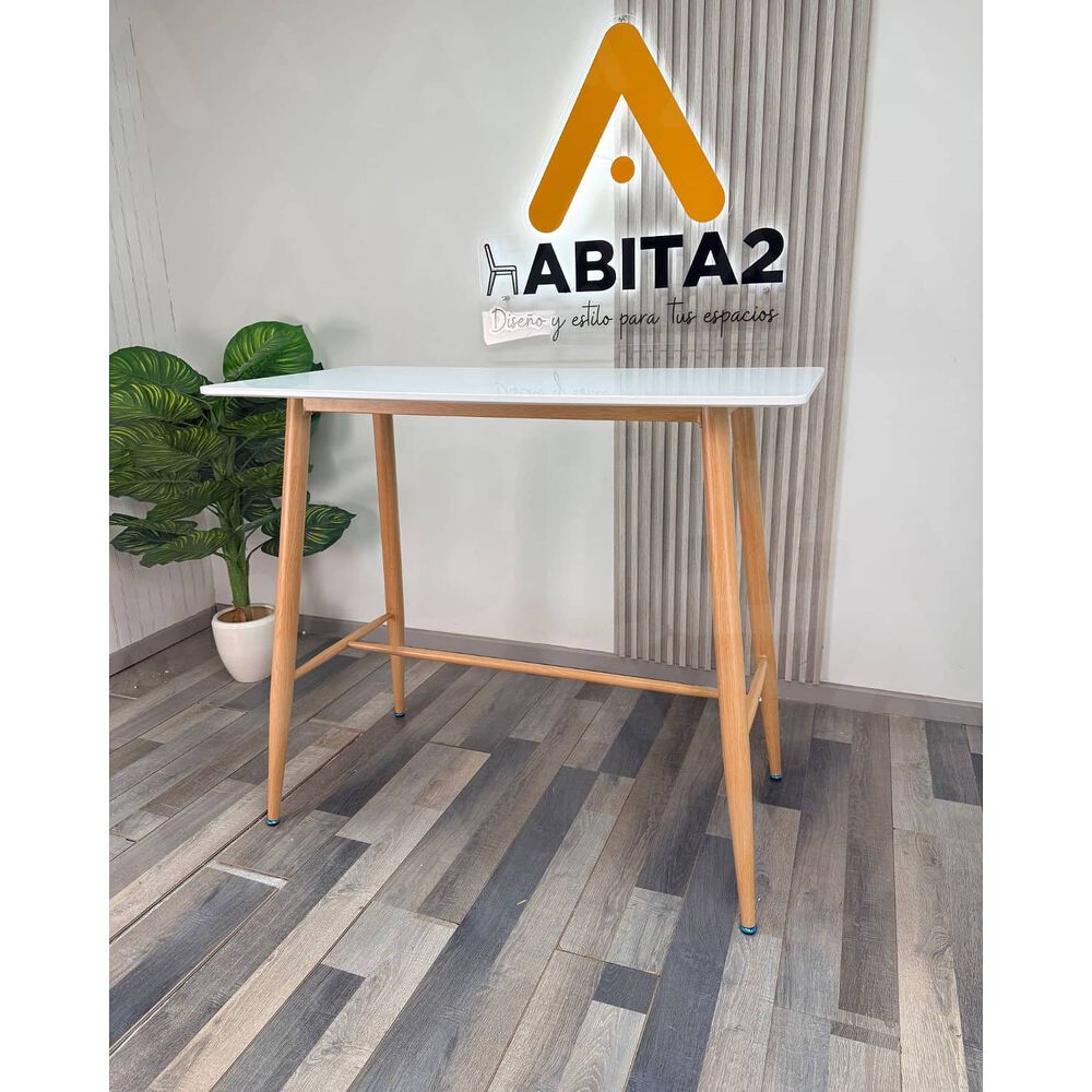 Mesa De Bar Atlas Mdf Blanco image number 2.0