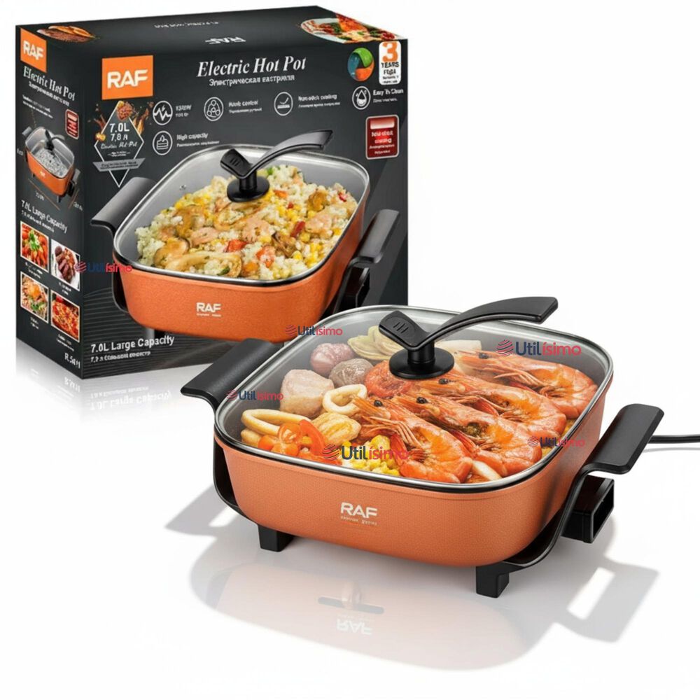 Sartén Eléctrico Multifuncional Antiadherente 1350w De Potencia image number 0.0