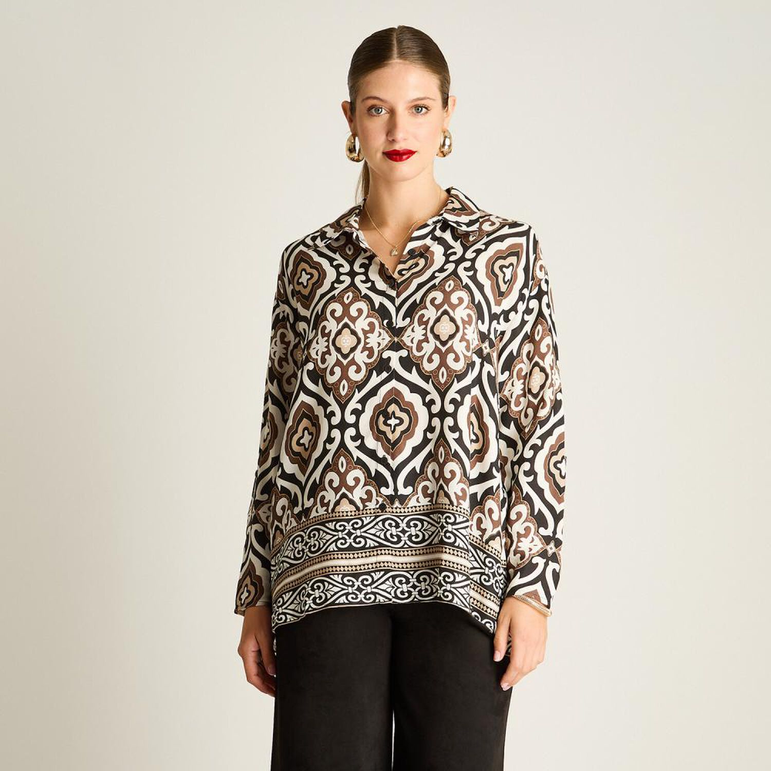 Blusa Manga Larga Mujer Lorenzo Di Pontti image number 0.0