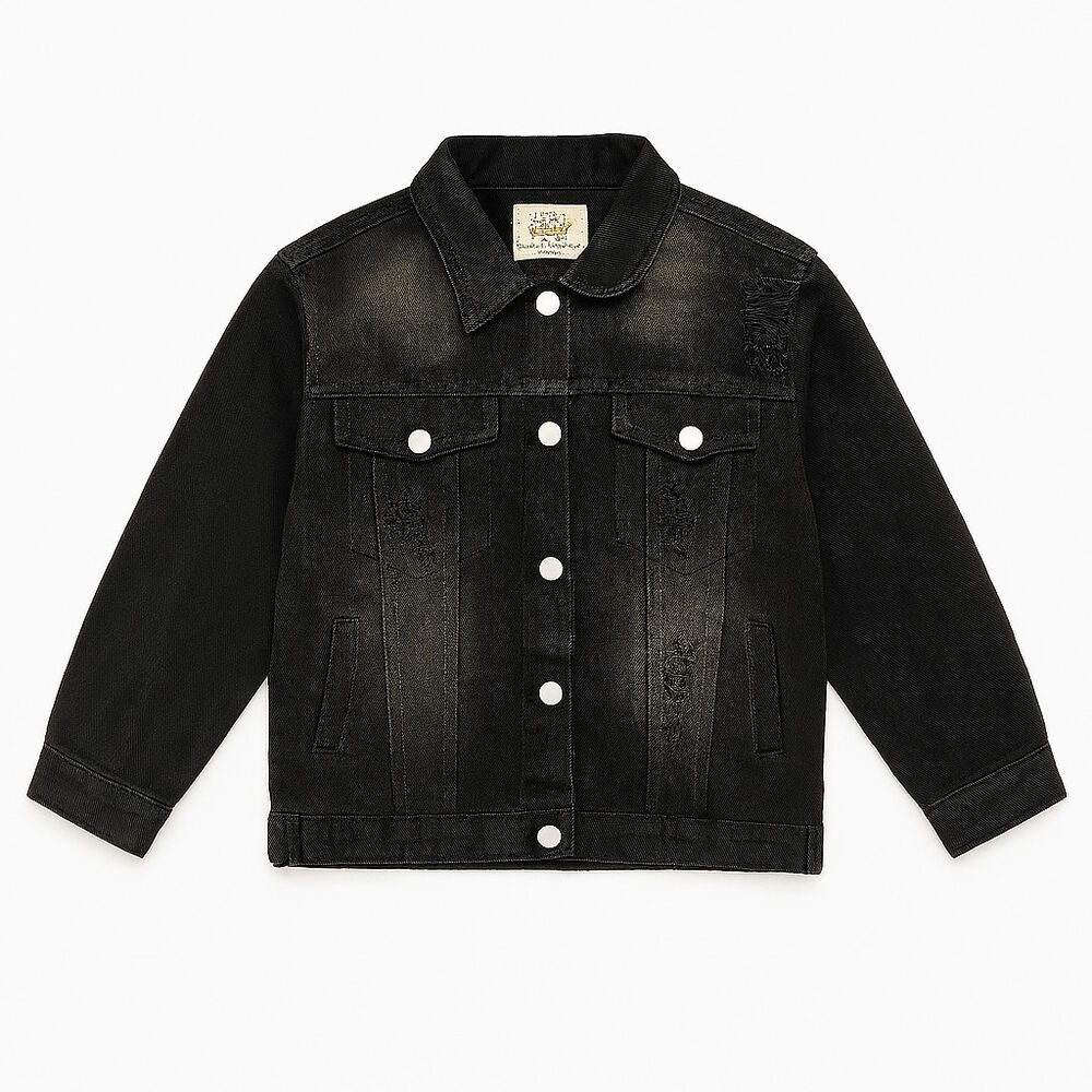 Chaqueta Mezclilla Ni&ntilde;os Denim Cl&aacute;sica Con Bolsillos image number 2.0