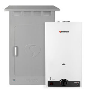 Pack Calefont 13l Tiro Natural Gas Licuado + Gabinete