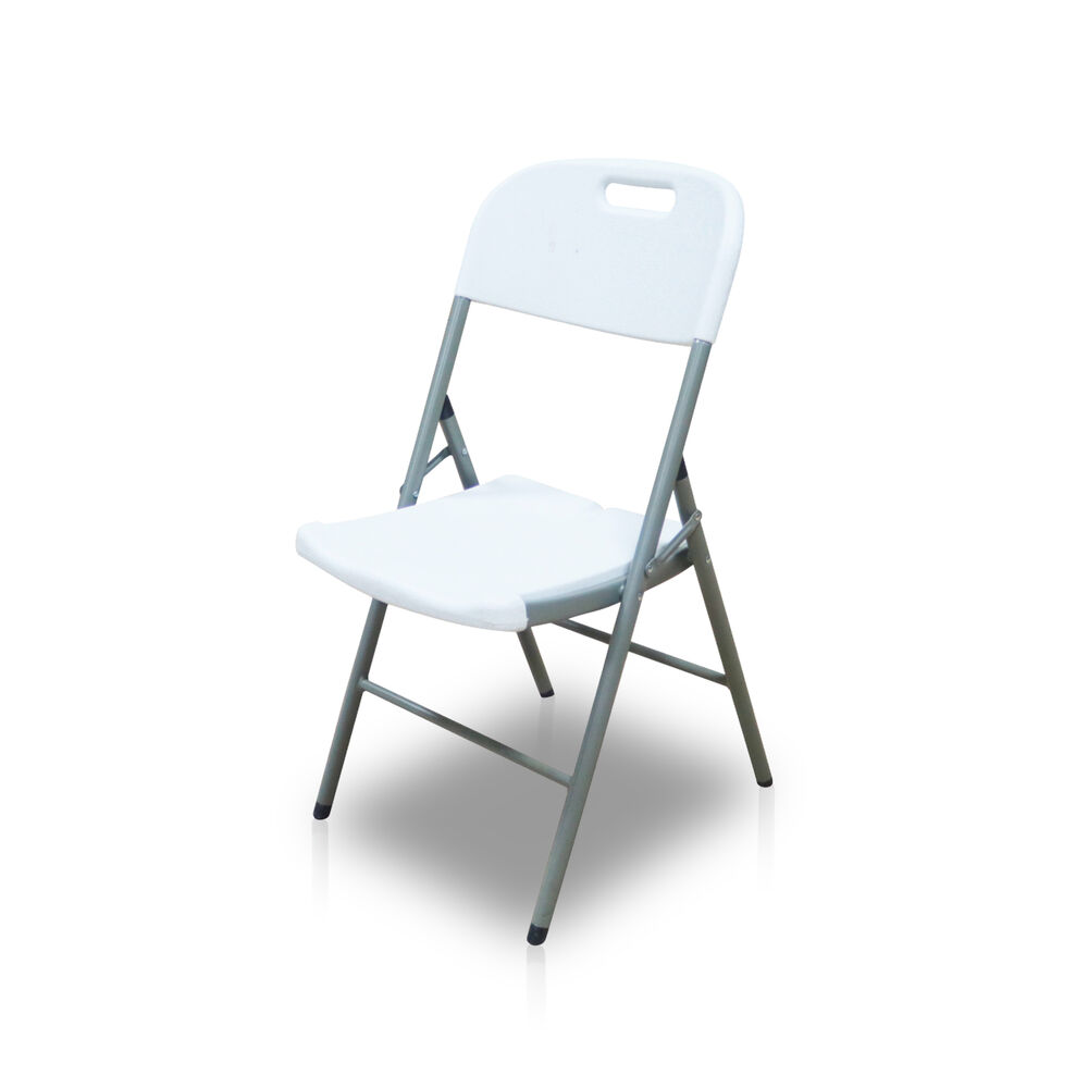 Silla Plegable Portátil Blanca image number 0.0