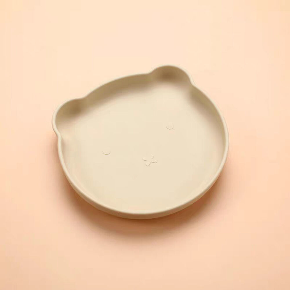 Set De Alimentación Silicona Platos Bebe 5 Piezas Beige image number 1.0