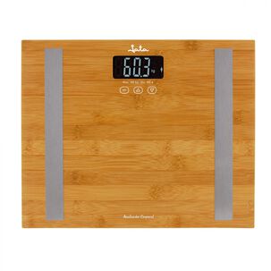 Elegante Analizador Fitness Con Superficie De Bamb&uacute; Natural Marca Jata