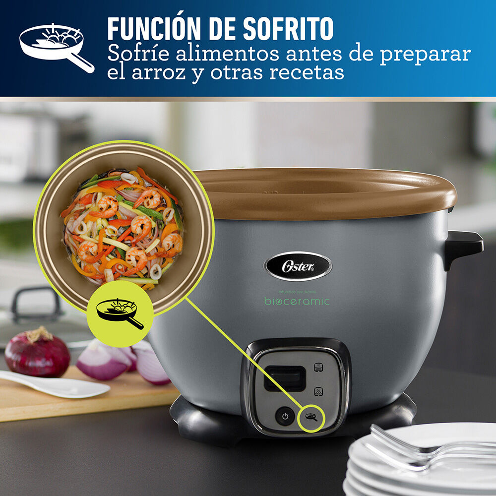 Arrocera Oster Funcion Sofrito Bioceramic Infundido Ckstrc7129s image number 4.0