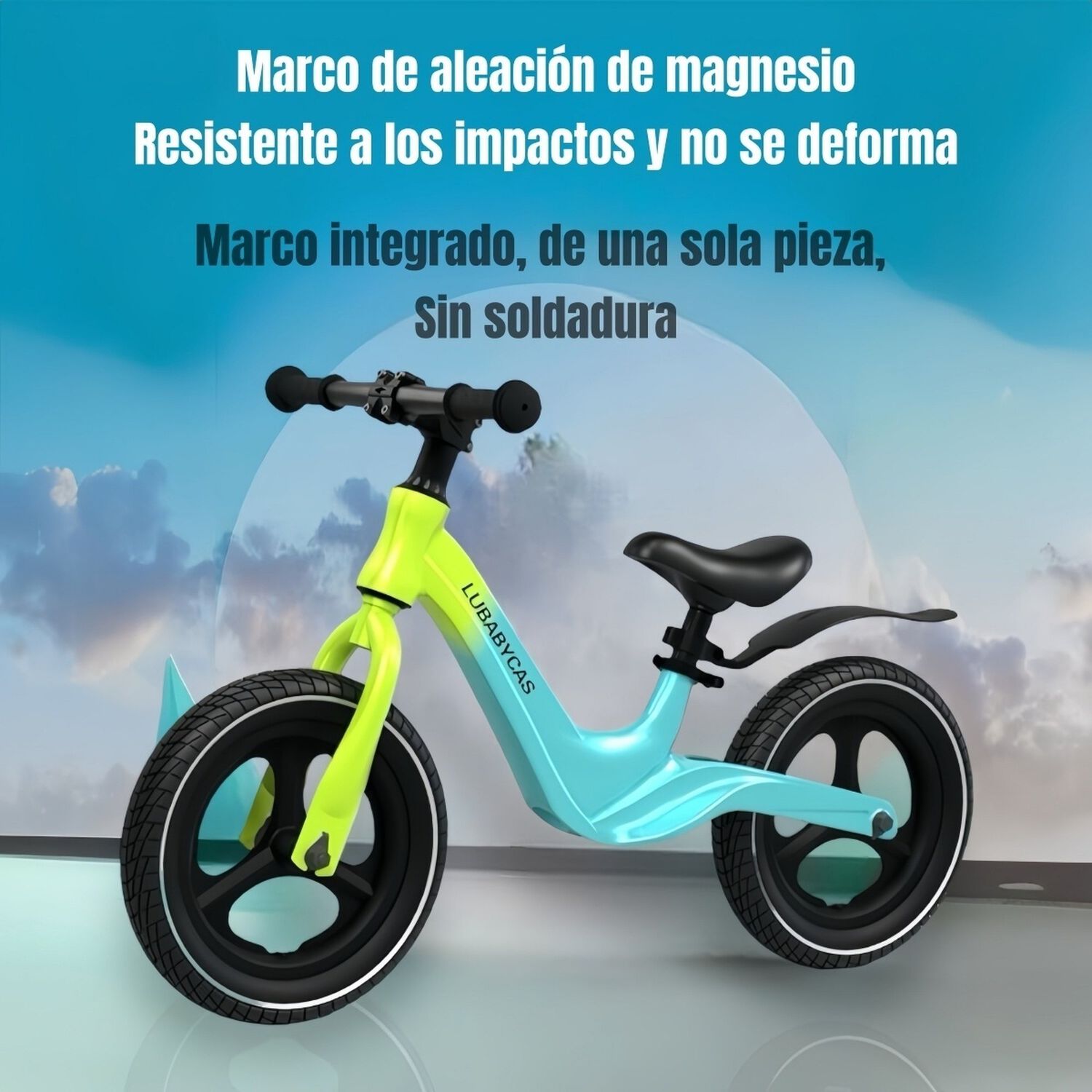 Bicicleta Equilibrio &Uacute;ltra Resistente Lubabycas Verde image number 4.0