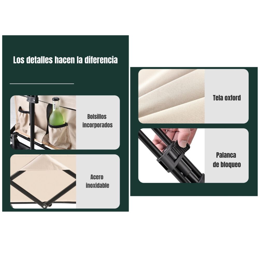 Carrito Para Compras Y Camping Con Frenos Negro Lubabycas image number 5.0
