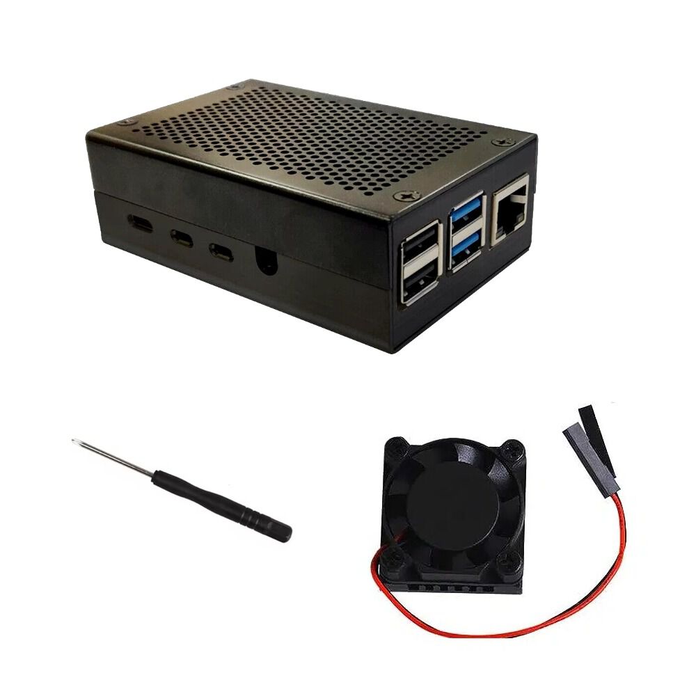Carcasa Para Raspberry Pi 4 Modelo B Con Ventilador image number 0.0