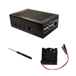 Carcasa Para Raspberry Pi 4 Modelo B Con Ventilador