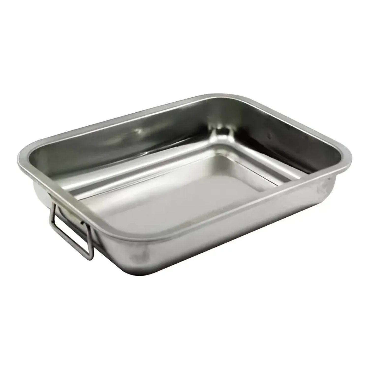 Bandeja Fuente Acero Inoxidable Con Asas Manillas 40x30 Cm image number 3.0