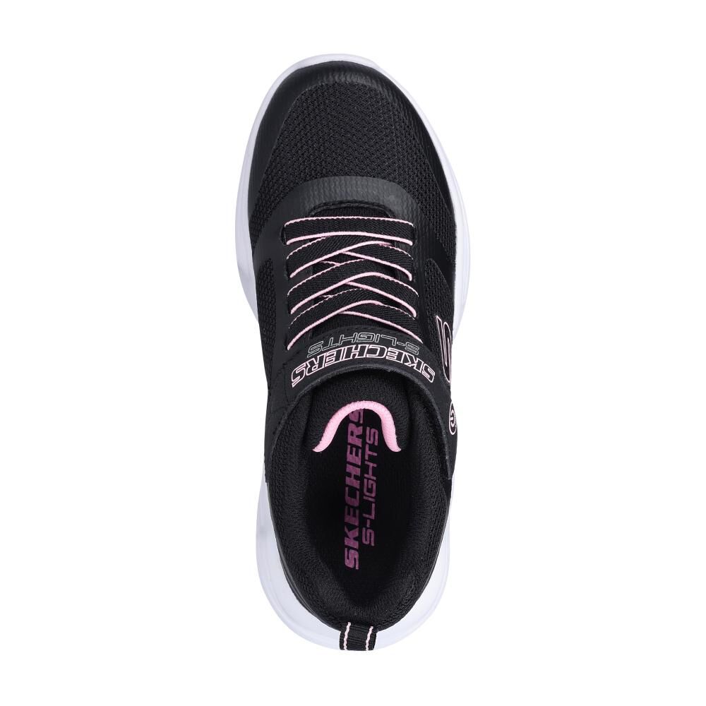Zapatilla Infantil Ni&ntilde;a Skechers Sola Glow Negro image number 4.0