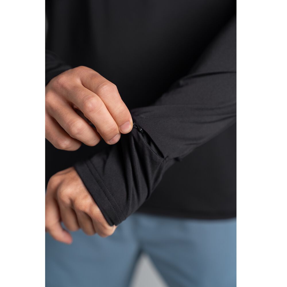 Ultimate Midi Zipper Sport Hombre Black Onyx - S image number 2.0