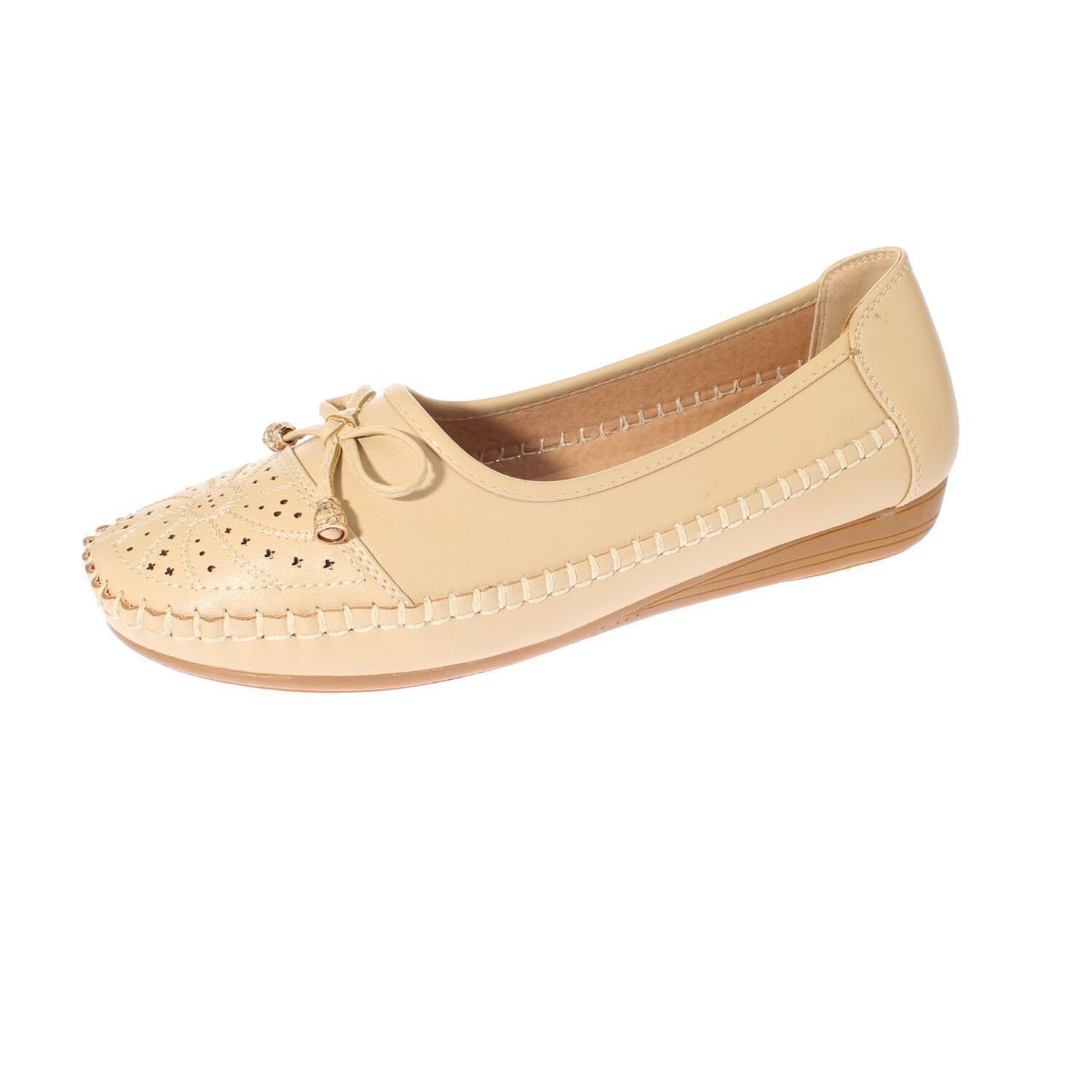Mocas&iacute;n Beige Modelo Italiano Art. 5ask64237beige image number 0.0