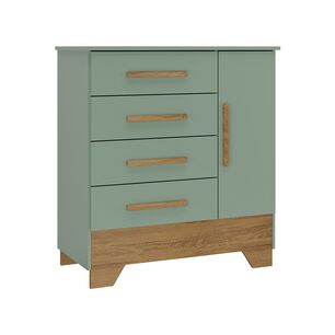 Comoda Di Poretti Design Catavento / 1 Puerta / 4 Cajones