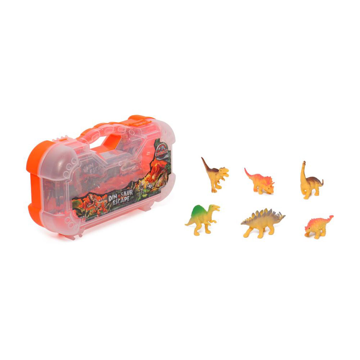 Remolque Con 6 Dino En Maleta Happy Line image number 6.0