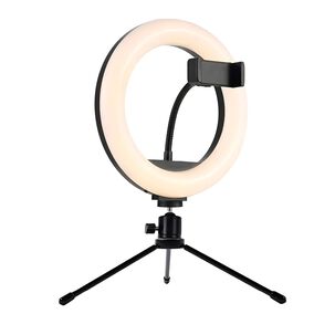 Aro De Luz Led Ajustable De 26cm Con Tripode + Soporte