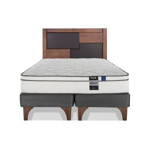 Cama Europea Flex Valencia / 2 Plazas / Base Dividida + Respaldo