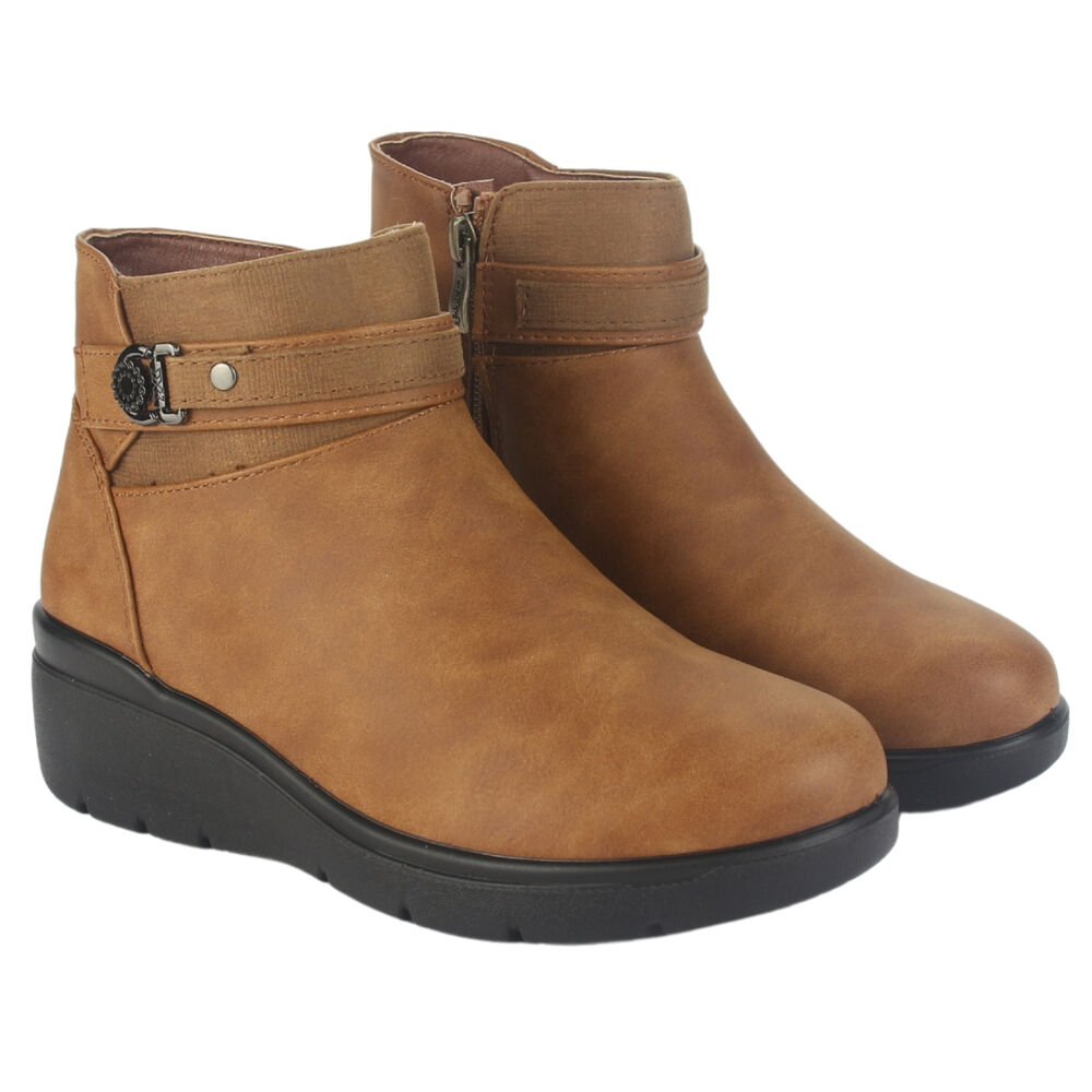 Botin Chalada Mujer Curve-5 Tostado Casual image number 4.0
