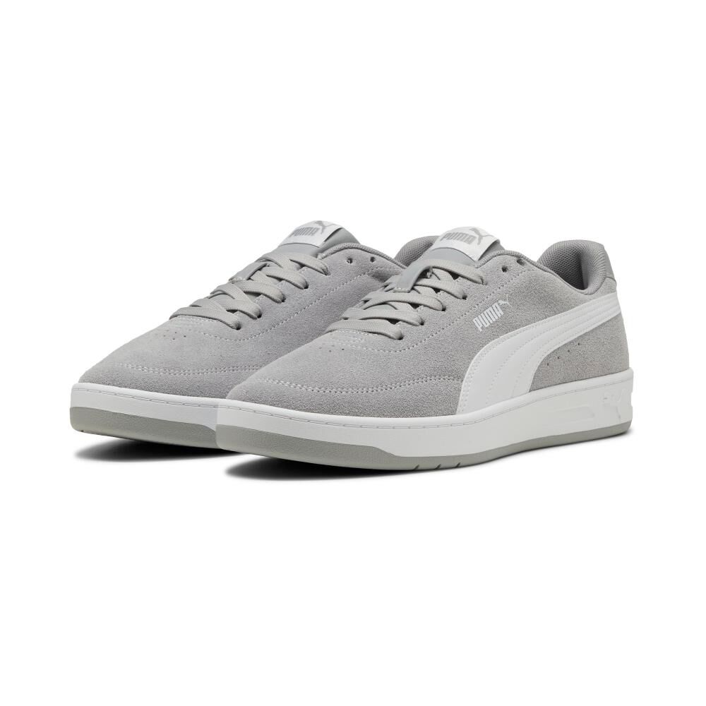 Zapatilla Urbana Hombre Puma Court Classic Clean Sd Gris image number 0.0
