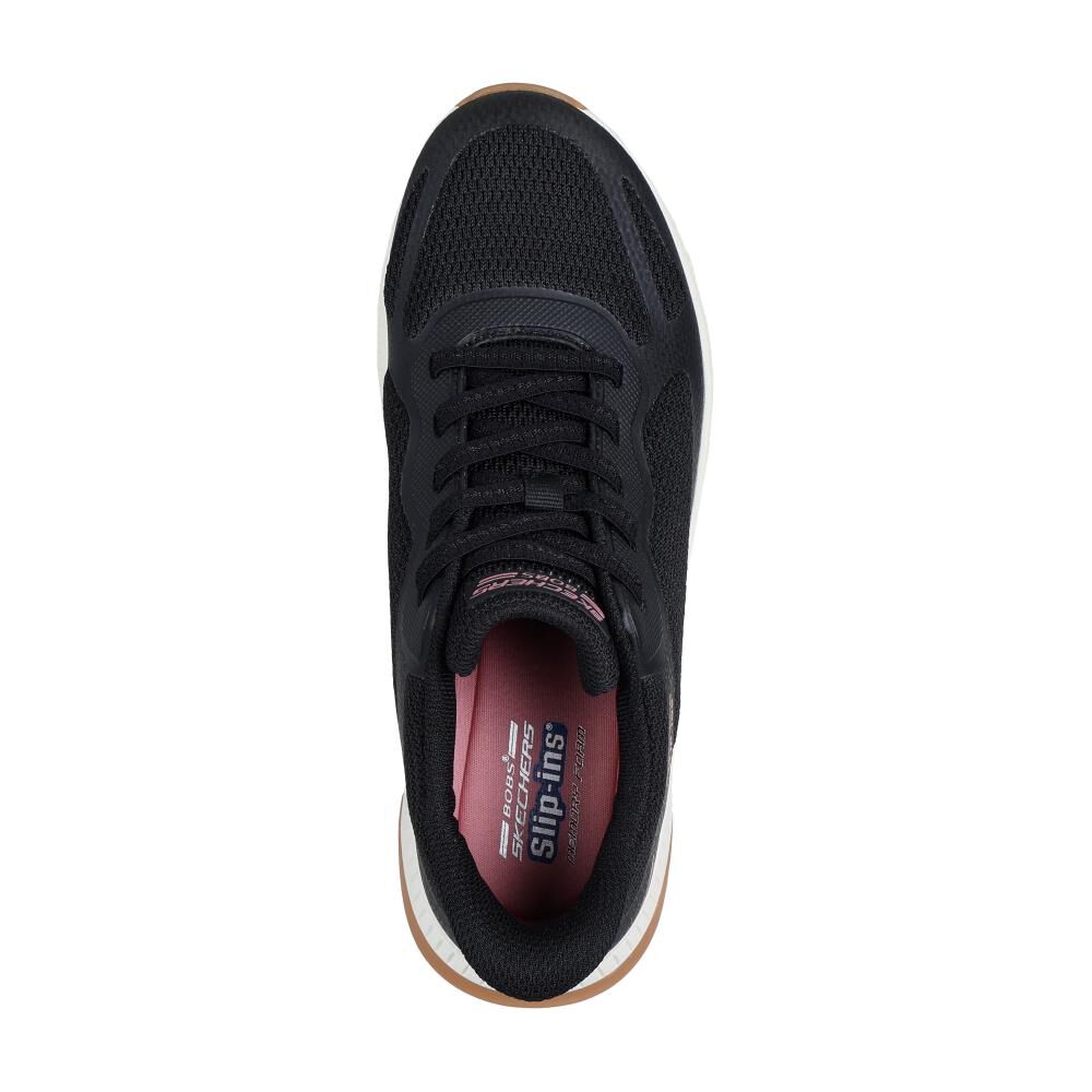 Zapatilla Urbana Mujer Skechers Bobs Squad 4 - Staple Look Negro image number 4.0