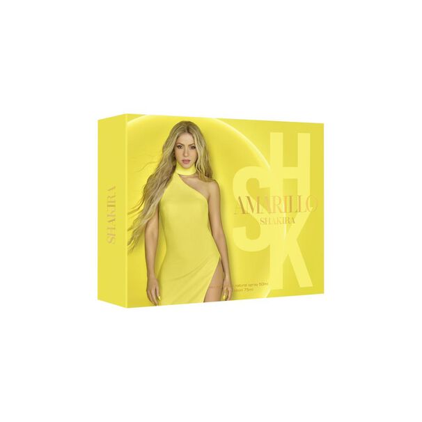 Shakira Mujer Estuche Amarillo Shakira Loci&oacute;n Corporal 75 Ml + Eau De Parfum 50 Ml