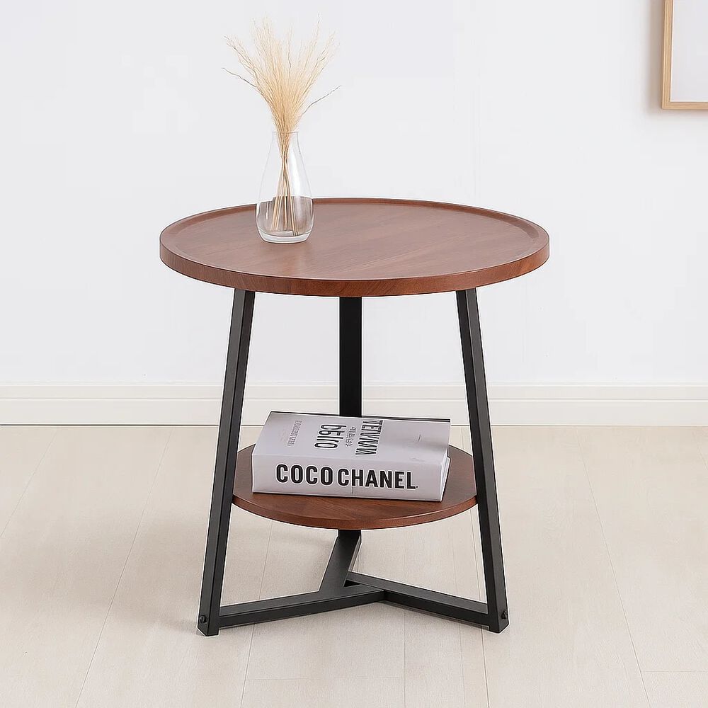 Mesa De Centro Trabajo Y Cafe - Madera Oscura Walnut image number 1.0