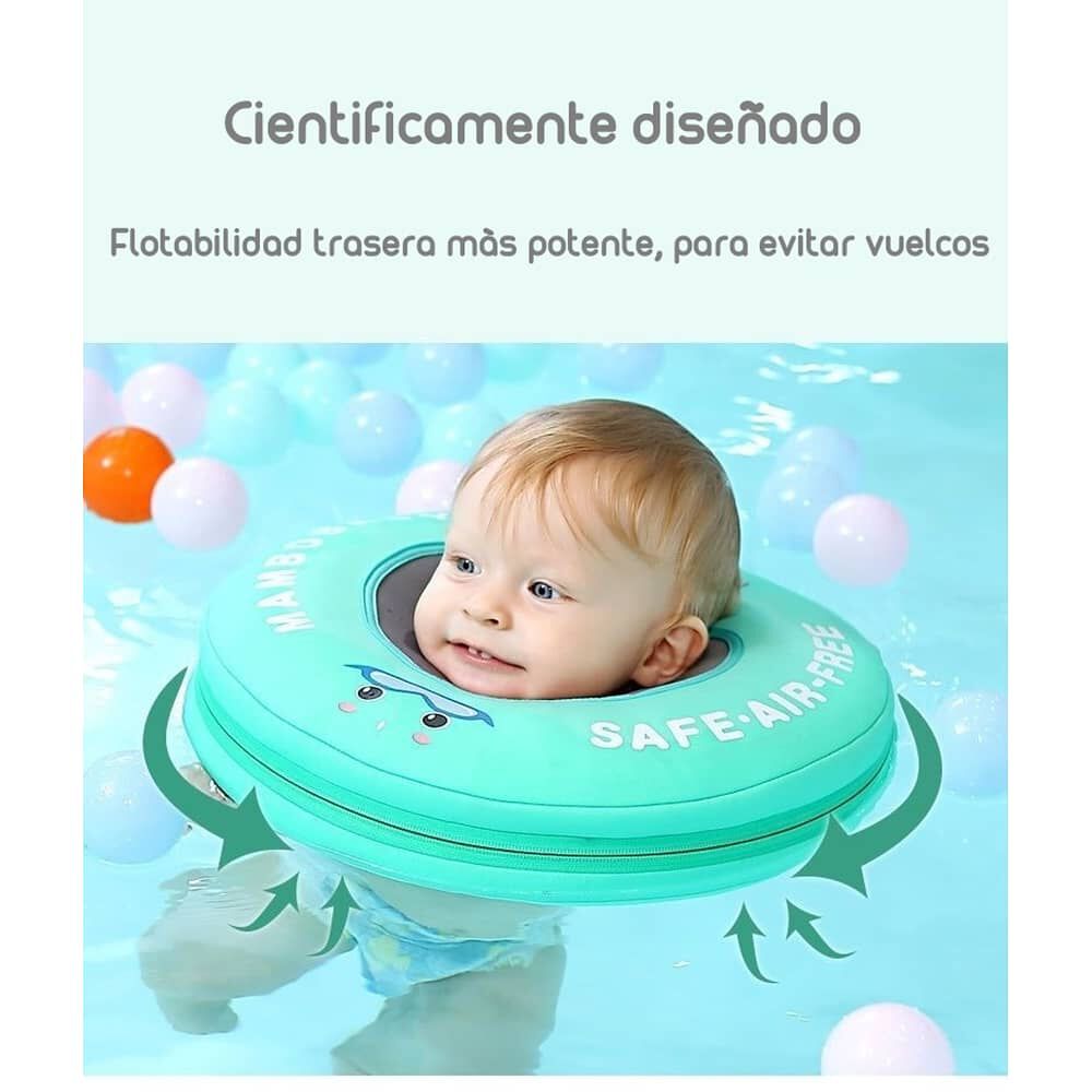 Flotador De Cuello Para Beb&eacute; Verde By Lubabycas image number 2.0