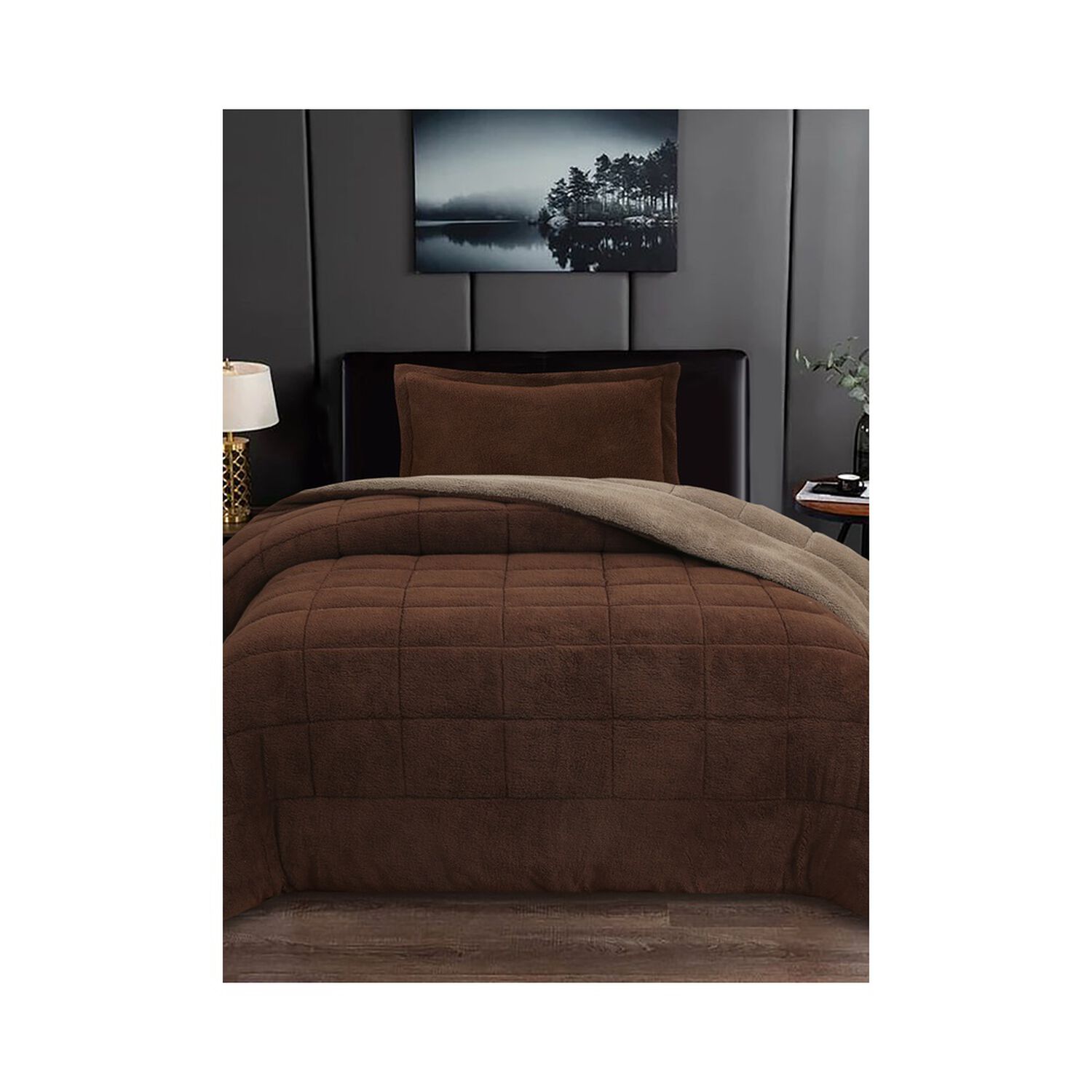Plumon Andes Sherpa Bicolor Cafe 1.5 Pl image number 1.0