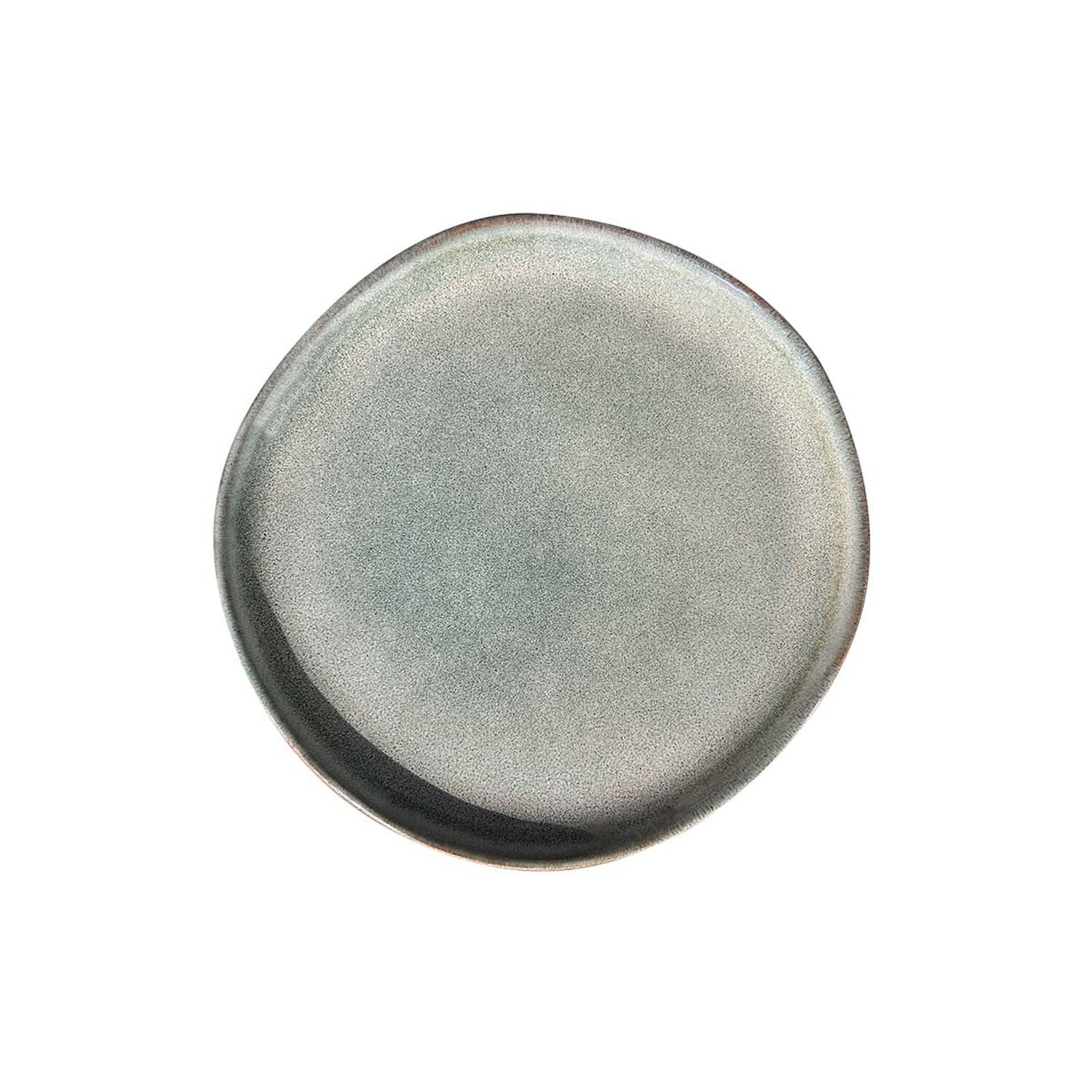 Set 6 Platos Redondo Ceramica 21 Cm Gris Linea Laos image number 0.0