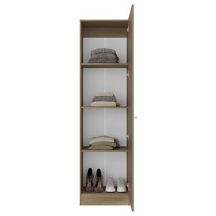 Closet 1 Puerta Con Espejo 180,1x49,1x30,2 Cm