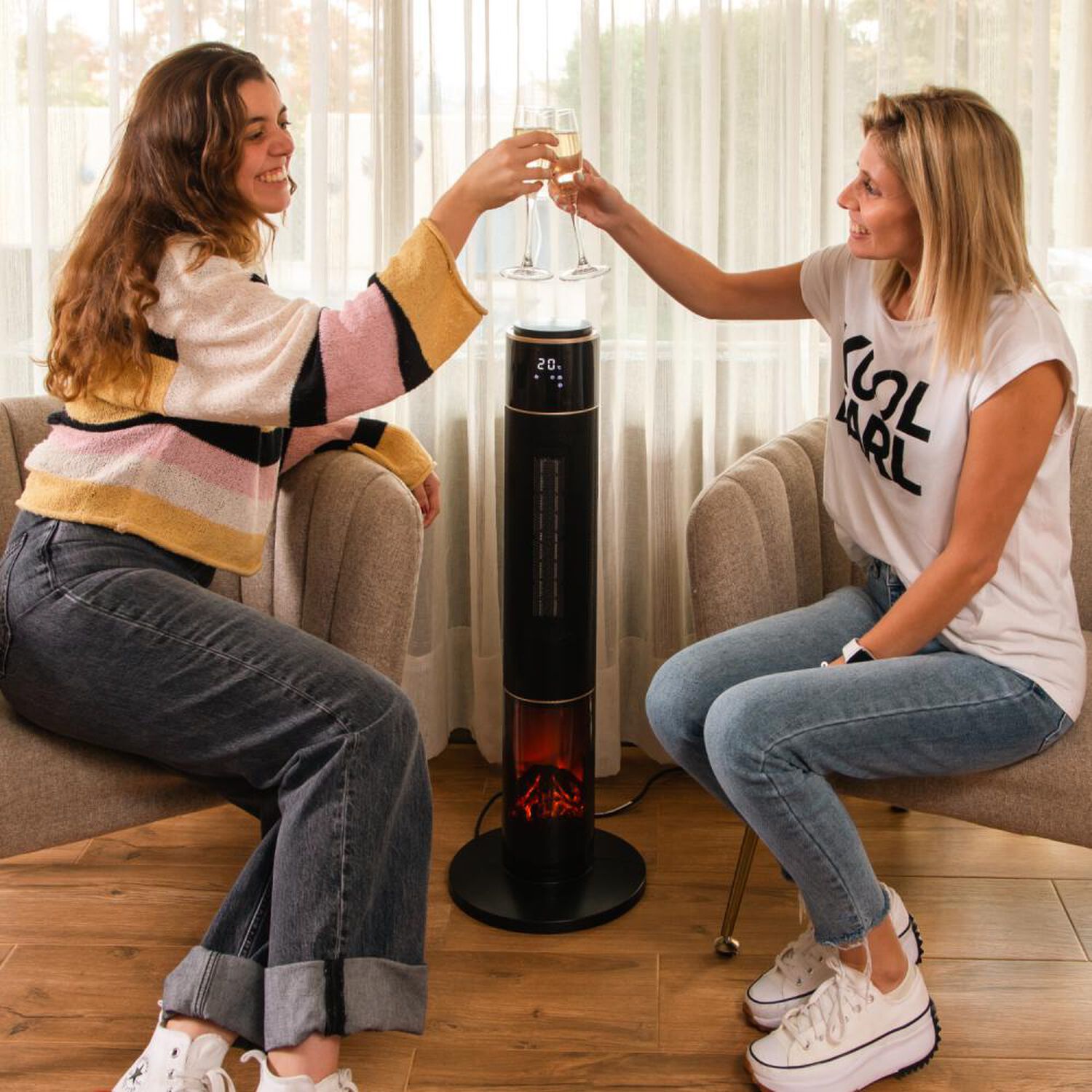 Chimenea El&eacute;ctrica Calma PTC4000 image number 3.0