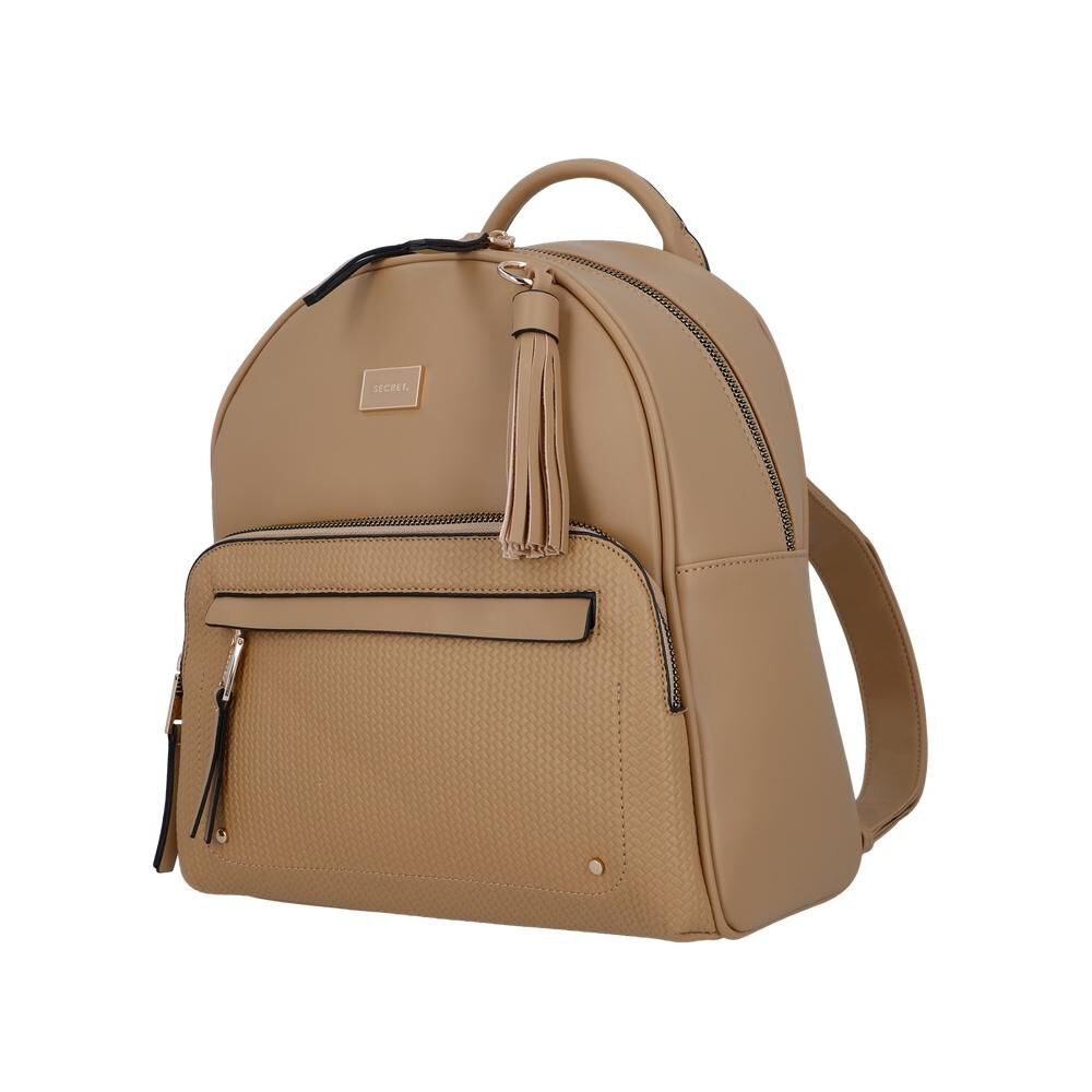 Mochila Secret Akraness St6 M Beige image number 1.0