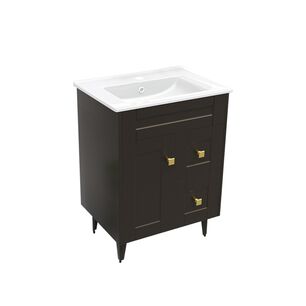 Kit Mueble Vanitorio Domsa Deluxe N60sk-caf&eacute; P 60x47x80cm