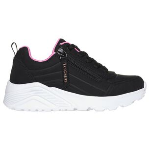Zapatilla Infantil Ni&ntilde;a Skechers Uno Lite - Easy Zip Negro