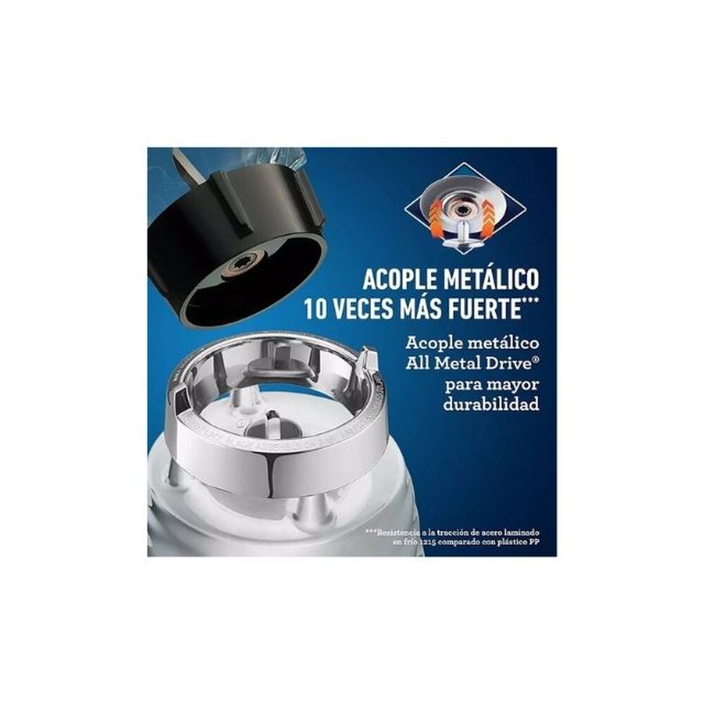 Licuadora Clásica Oster Cromo Con Perilla Ergonómica De 3 Velocidades Blst4655 image number 5.0