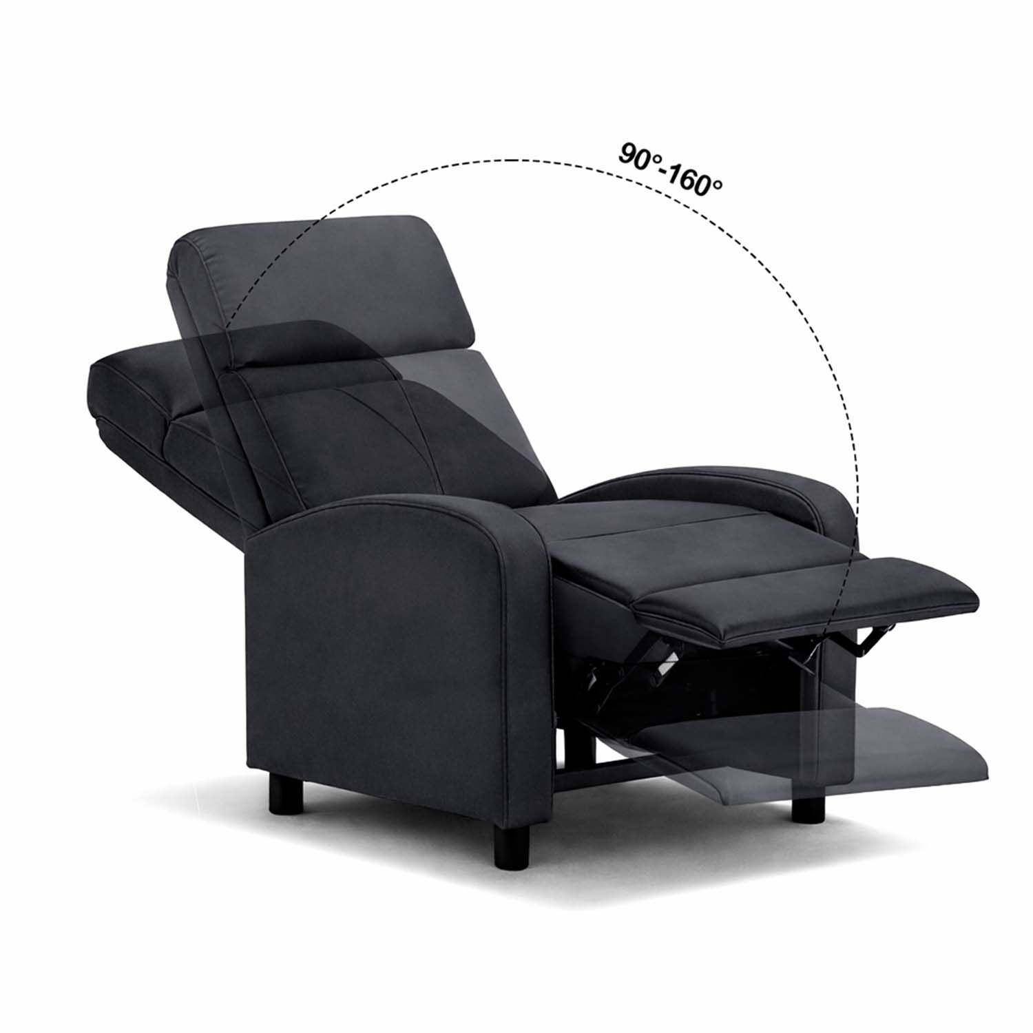 Berger Reclinable Lisboa Pu Negro image number 5.0