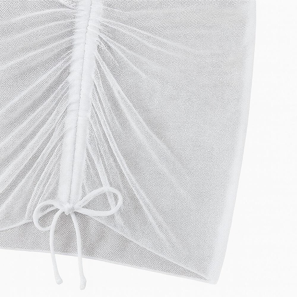 Falda Pareo Transparente Con Cordon Delantero image number 2.0