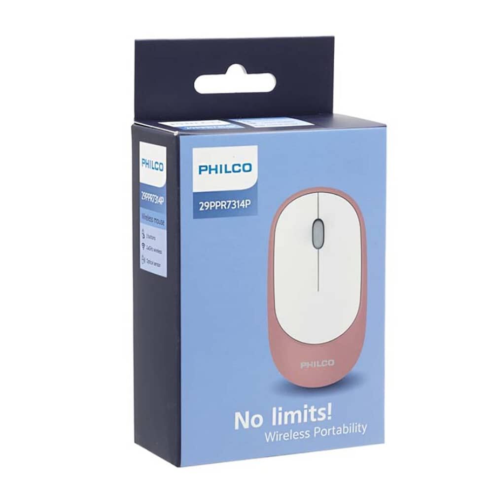 Mouse Rosado Silencioso Inal&aacute;mbrico Pro Philco image number 3.0