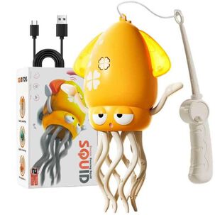 Pulpo Bailar&iacute;n Squid Toys Musical Con Luces Para Ni&ntilde;o Estimulador Color Amarillo